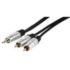Cavo HQ HQAS3458/1.5 2RCA  Connettore 1: jack 3.5mm Stereo, Connettore 2: 2x RCA M, Lunghezza 1,5 m.

Cavo audio schermato con connettori dorati.

